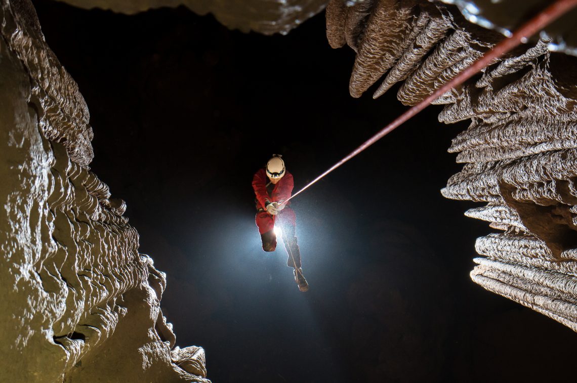 descente en rappel